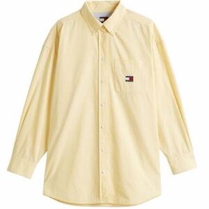 Vintage 90’s Tommy Hilfiger Pastel Yellow and Blue Pinstripe Button Down Shirt